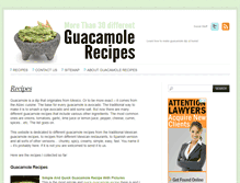 Tablet Screenshot of guacamole-recipe.net